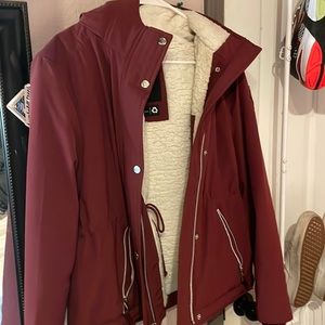Red Hollister Jacket Really cute it’s just getting a little small on me.